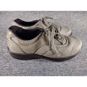 SAS Walk Easy Nubuck Leather Lace Up Comfort Shoes Sneakers Womens Size 8 M/